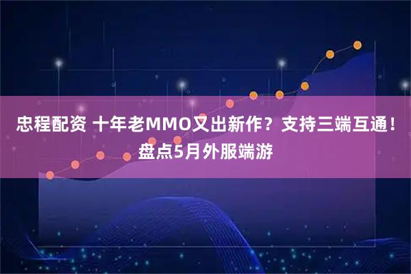 忠程配资 十年老MMO又出新作？支持三端互通！盘点5月外服端游