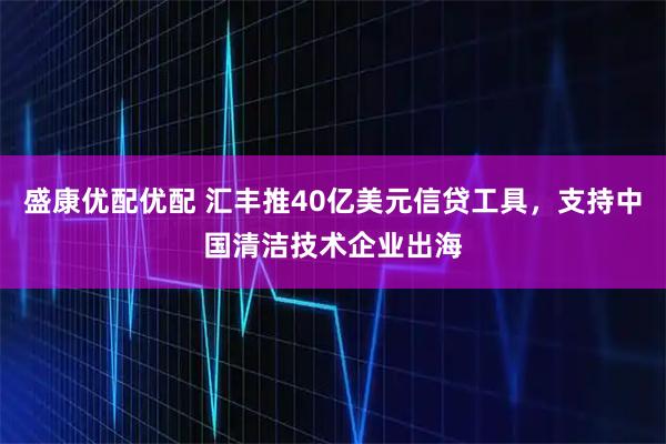盛康优配优配 汇丰推40亿美元信贷工具，支持中国清洁技术企业出海